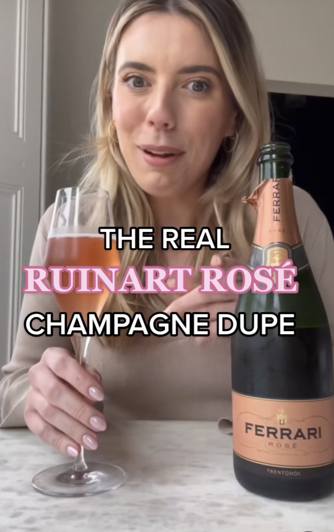 Ruinart Rosé Champagne Dupe