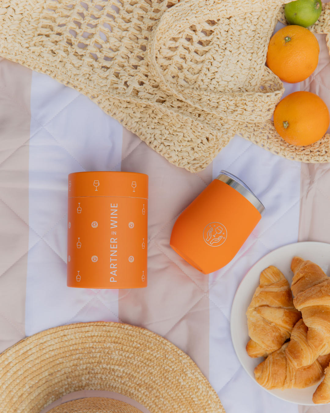 Orange Bottle + Tumbler Set