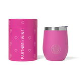 The Partner in Wine Tumbler - Soft Touch Rose Pink