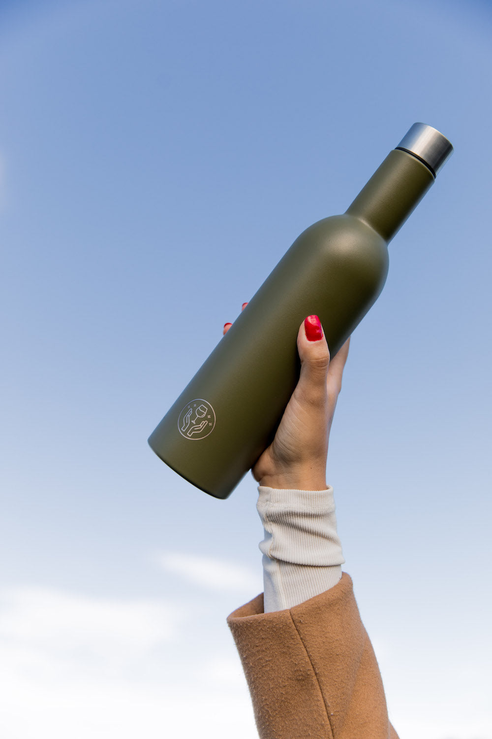 The Partner in Wine Bottle - Khaki