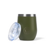 Partner in Wine Insulated Wine Tumbler Khaki with Lid