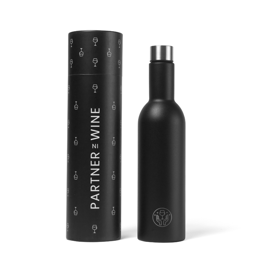 The Partner in Wine Bottle - Black