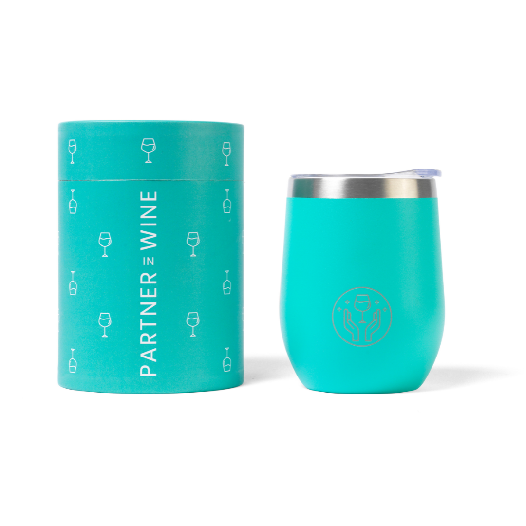 The Partner in Wine Tumbler - Turquoise